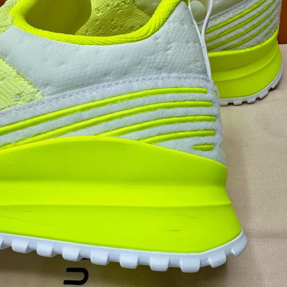 Louis Vuitton V.N.R Technical Knit Fabric Sneakers - Neon Yellow- Italy 7 - Picture 1 of 16